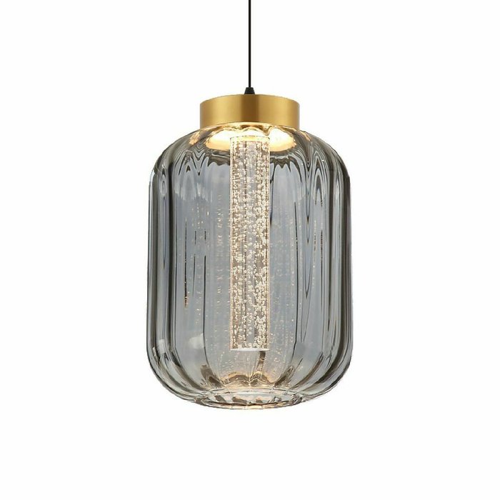 Подвесной светильник PLC-7077-180-P-GREY (стекло, цвет серый) - купить Подвесные светильники по цене 4490.0 Подвесной светильник PLC-7077-180-P-GREY (стекло, цвет серый) - купить Подвесные светильники по цене 4490.0