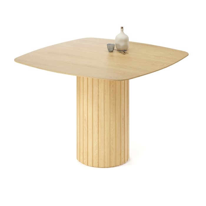 Обеденный стол квадратный Кейд бежевого цвета - купить Обеденные столы по цене 59261.0