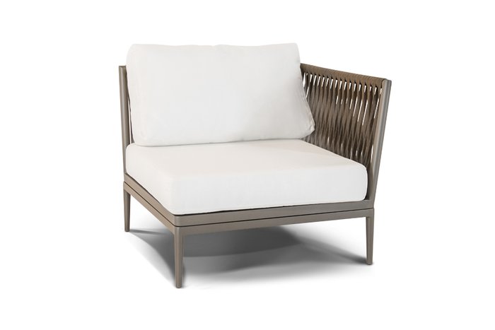 Трехместный диван Касабланка  серо-коричневого цвета - купить Садовые диваны по цене 279127.0