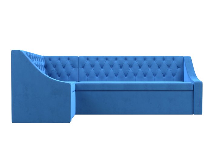 Угловой диван-кровать Мерлин голубого цвета левый угол - купить Угловые диваны по цене 50999.0