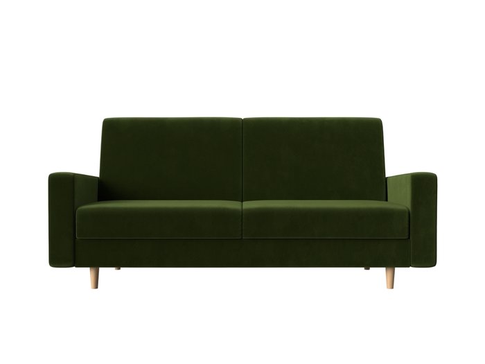 Прямой диван-кровать Бонн зеленого цвета - купить Прямые диваны по цене 26999.0