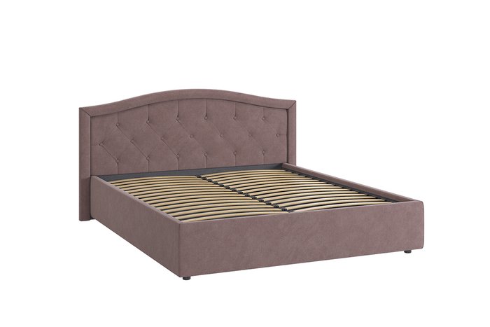 Кровать Верона 2 160х200 коричневого цвета без подъемного механизма - купить Кровати для спальни по цене 30480.0