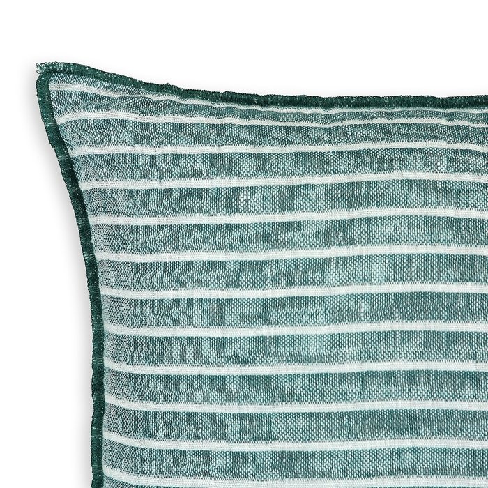 Чехол для подушки из льняной газовой ткани Ondhata зеленого цвета - купить Чехлы для подушек по цене 2915.0