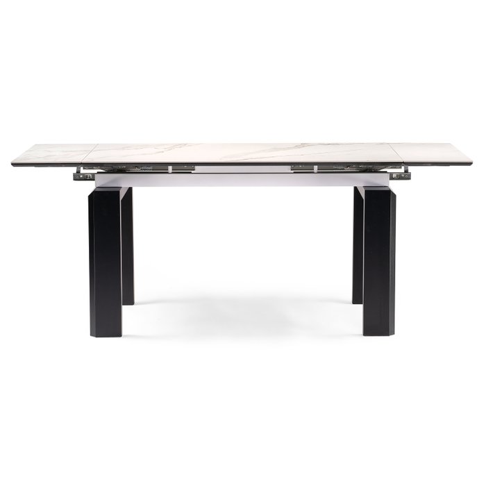Раздвижной обеденный стол Давос цвета белый мрамор - лучшие Обеденные столы в INMYROOM