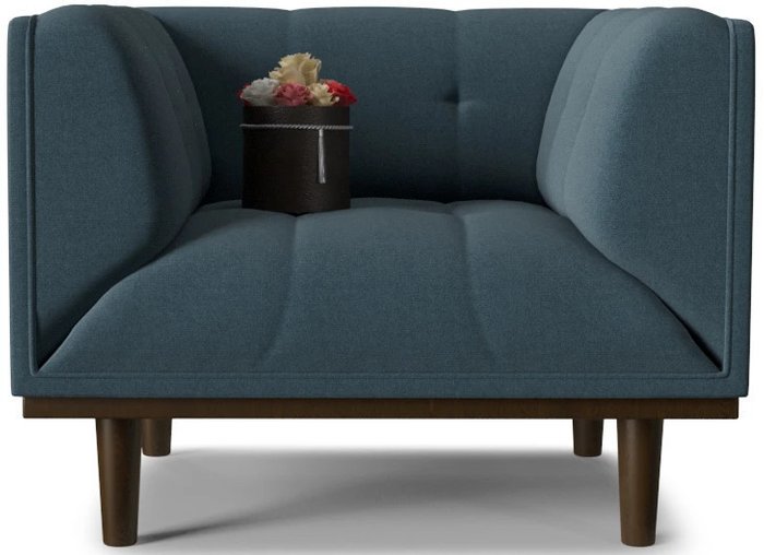 Кресло Гранд синего цвета - лучшие Интерьерные кресла в INMYROOM