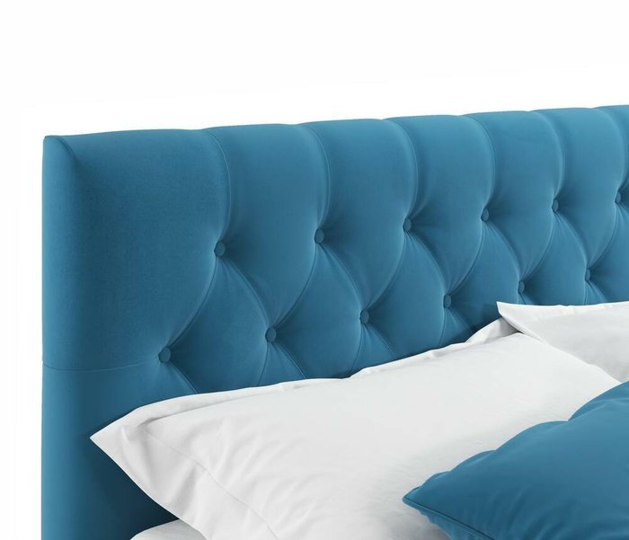 Кровать Verona 160х200 с подъемным механизмом синего цвета - лучшие Кровати для спальни в INMYROOM