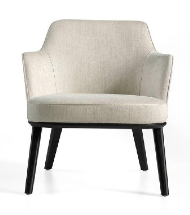 Кресло в обивке из ткани белого цвета - купить Интерьерные кресла по цене 129990.0
