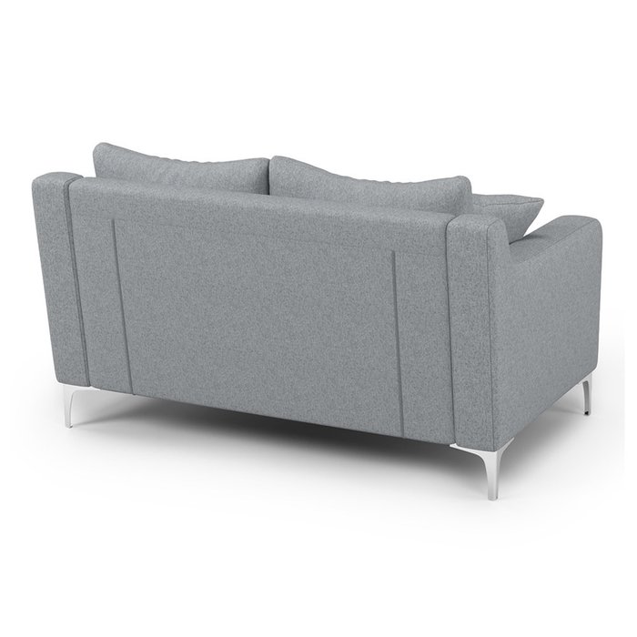 Двухместный диван Mendini ST серого цвета - лучшие Прямые диваны в INMYROOM
