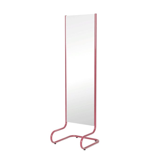 Напольное зеркало Bauhaus by Varya Schuka в раме из стали розового цвета - купить Напольные зеркала по цене 9900.0
