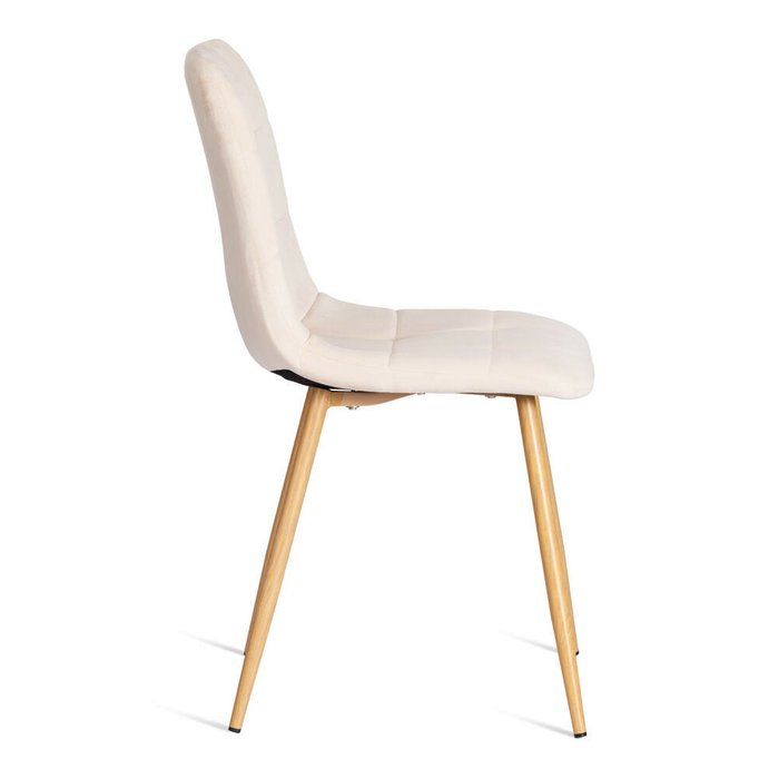 Комплект из четырех стульев Chilly бежевого цвета - купить Обеденные стулья по цене 14600.0