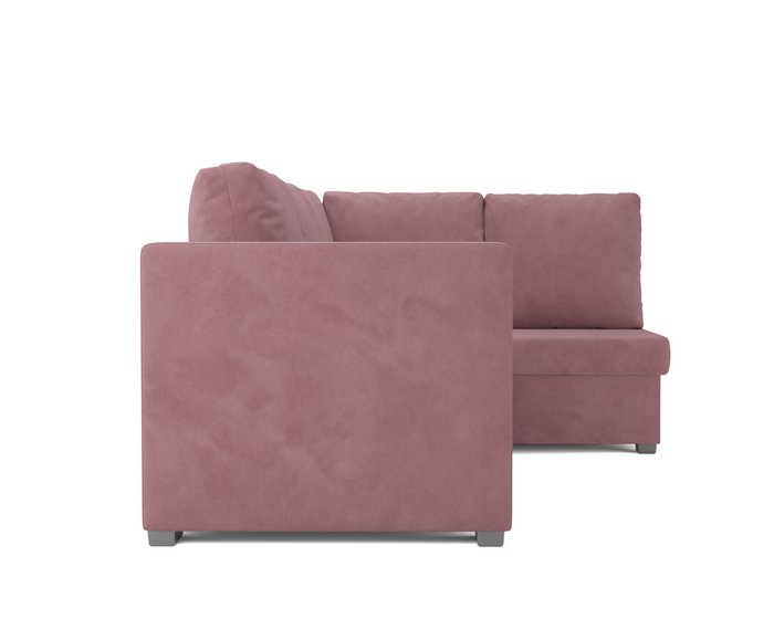 Угловой диван-кровать Мансберг пудрового цвета - лучшие Угловые диваны в INMYROOM