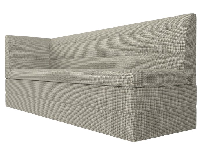Угловой диван-кровать Бриз серо-бежевого цвета с углом слева - лучшие Угловые диваны в INMYROOM