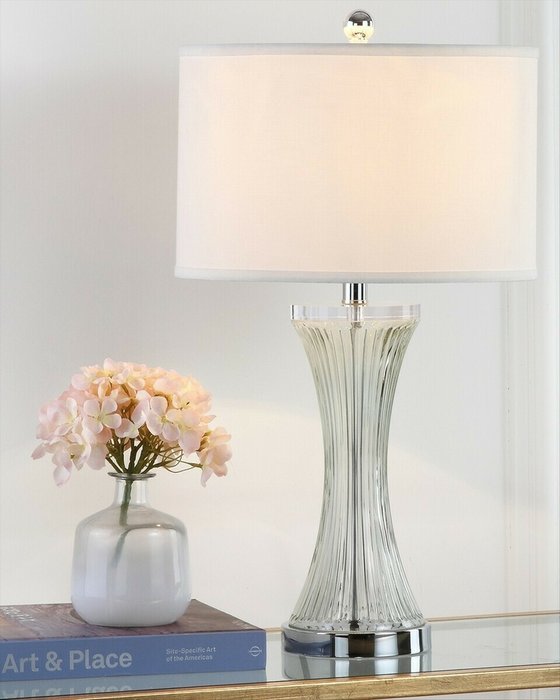 Настольная лампа Наоми с белым абажуром - лучшие Настольные лампы в INMYROOM