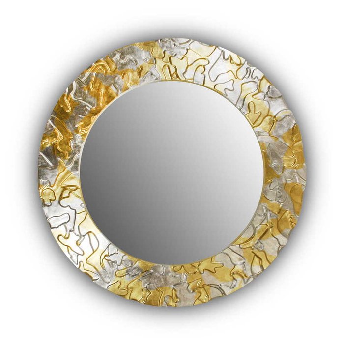 Настенное зеркало FASHION CAMOUFLAGE gold-silver