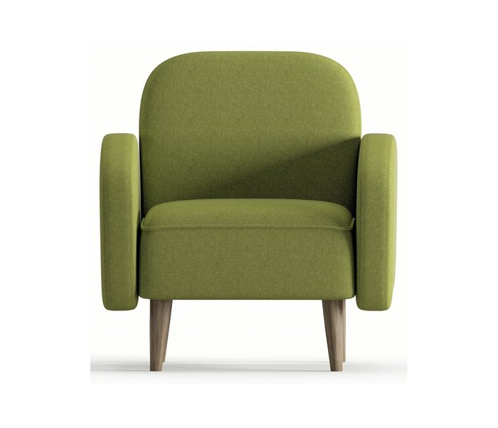 Кресло из рогожки Бризби зеленого цвета - купить Интерьерные кресла по цене 15490.0