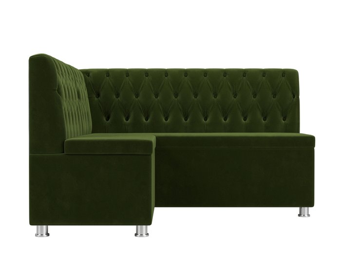 Кухонный угловой диван Мирта зеленого цвета левый угол - купить Угловые диваны по цене 36999.0