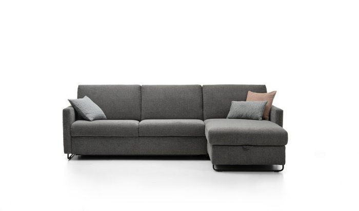Угловой диван-кровать Dorado серого цвета