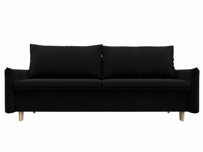 Прямой диван-кровать Хьюстон черного цвета - купить Прямые диваны по цене 52999.0