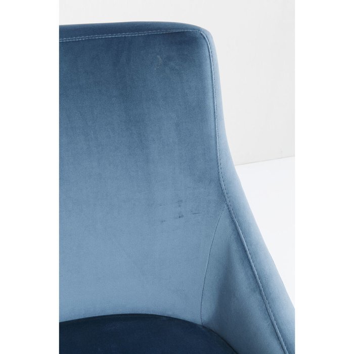 Стул мягкий Mode синего цвета - лучшие Обеденные стулья в INMYROOM