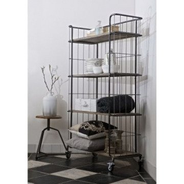 Стеллаж-сетка на колесиках BePure - лучшие Стеллажи в INMYROOM Стеллаж-сетка на колесиках BePure - лучшие Стеллажи в INMYROOM