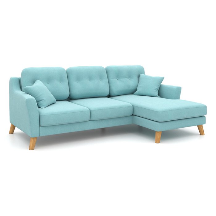 Угловой диван-кровать Raf EKH голубой - купить Угловые диваны по цене 87400.0