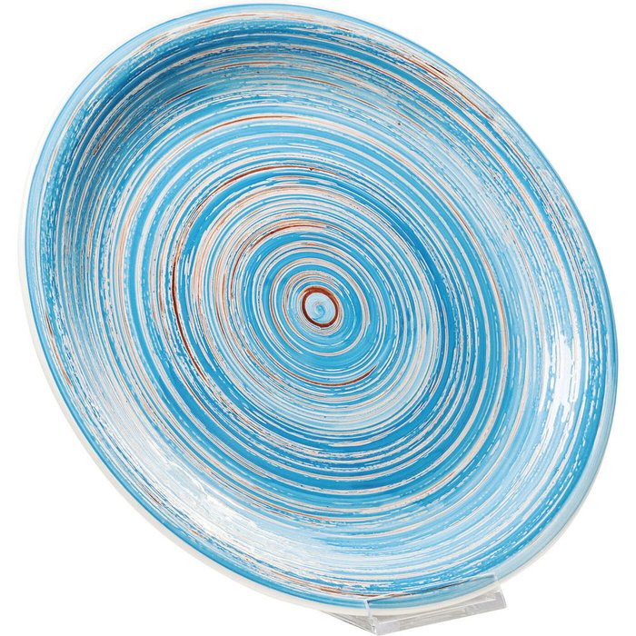 Тарелка Swirl голубого цвета - купить Тарелки по цене 1000.0