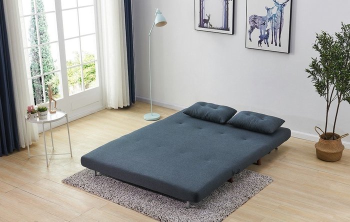 Диван-кровать Doris темно-синего цвета - купить Прямые диваны по цене 58950.0