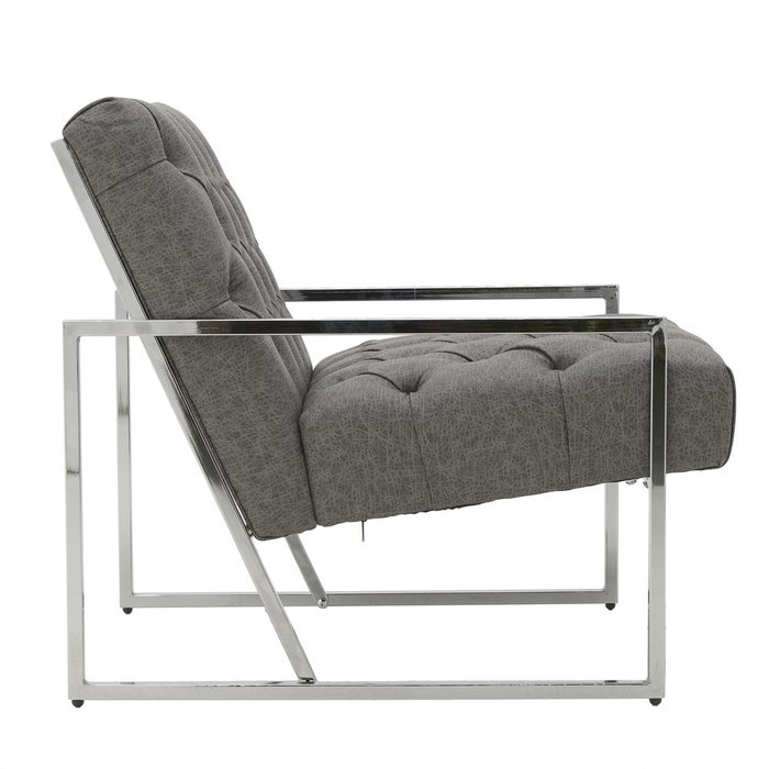 Кресло серого цвета на металлических ножках - лучшие Интерьерные кресла в INMYROOM