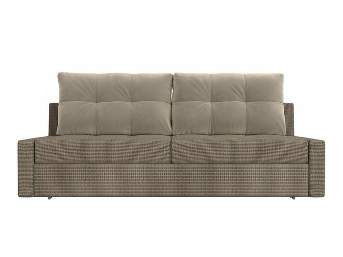 Прямой диван-кровать Мартин бежево-коричневого цвета - купить Прямые диваны по цене 39999.0