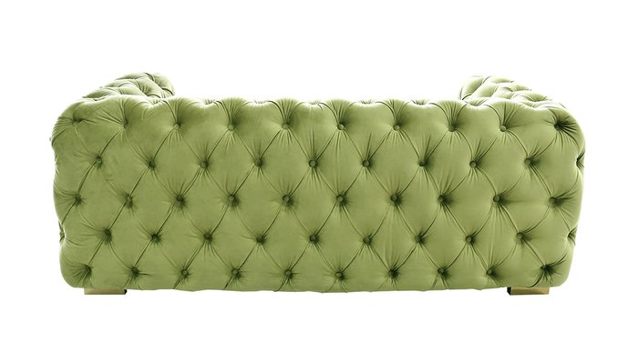 Диван в обивке из велюра зеленого цвета - лучшие Прямые диваны в INMYROOM