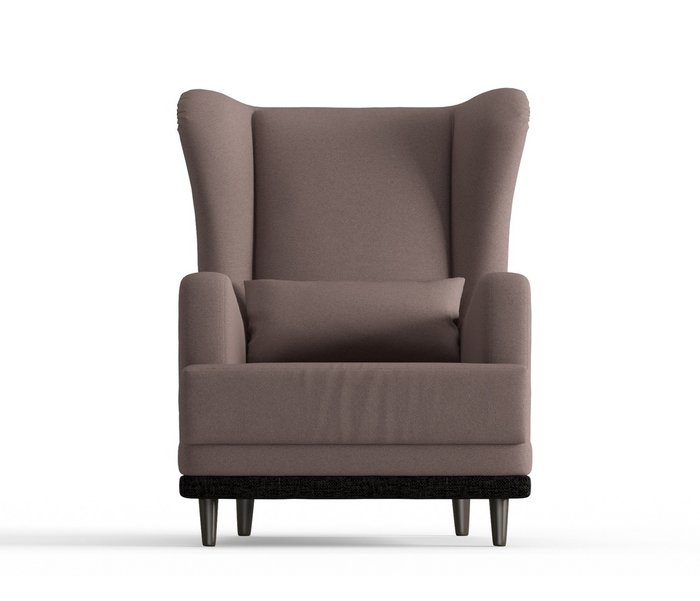 Кресло Грэмми в обивке из велюра светло-коричневого цвета - купить Интерьерные кресла по цене 10190.0