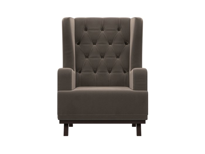 Кресло Джон Люкс коричневого цвета - купить Интерьерные кресла по цене 23999.0