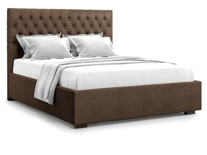 Кровать с подъемным механизмом Nemi 160х200 коричневого цвета - купить Кровати для спальни по цене 41000.0