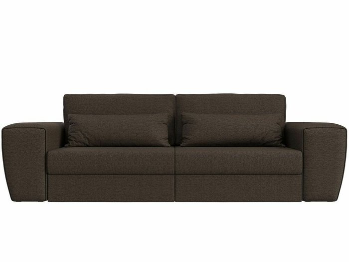 Прямой диван-кровать Лига 008 коричневого цвета - купить Прямые диваны по цене 61999.0
