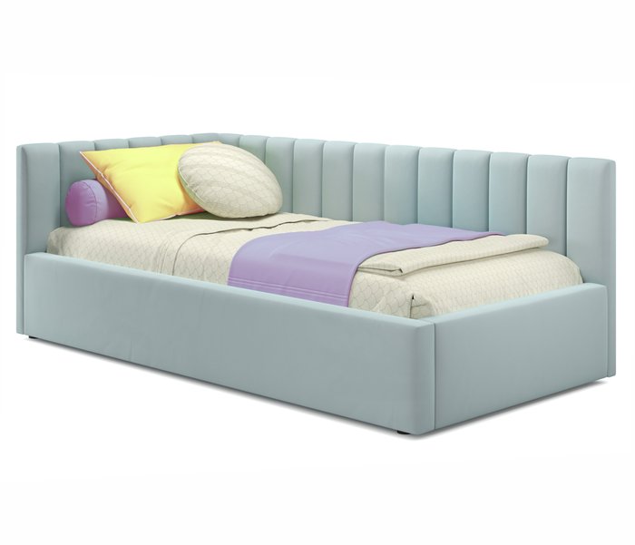 Кровать Milena 90х200 мятного цвета