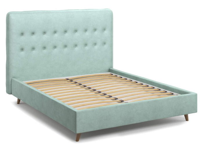 Кровать Bergamo ментолового цвета 140х200 - купить Кровати для спальни по цене 38000.0