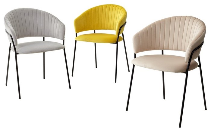 Стул Гемма бежевого цвета - лучшие Обеденные стулья в INMYROOM