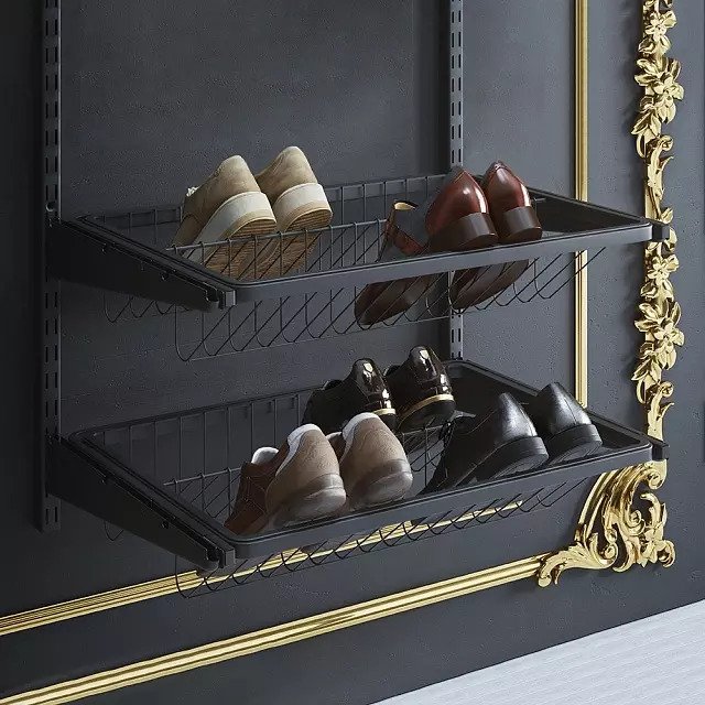 Обувница выдвижная 56x41 черного цвета - лучшие Комплектующие для гардеробных систем в INMYROOM Обувница выдвижная 56x41 черного цвета - лучшие Комплектующие для гардеробных систем в INMYROOM