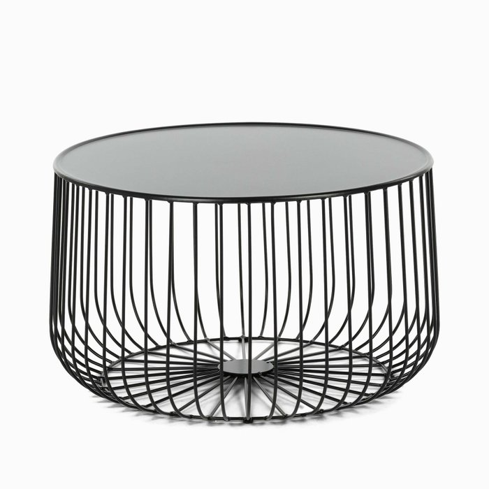 Журнальный стол Flat cage черного цвета Журнальный стол Flat cage черного цвета