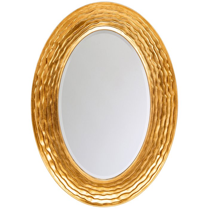 Настенное зеркало Карлайл золотого цвета