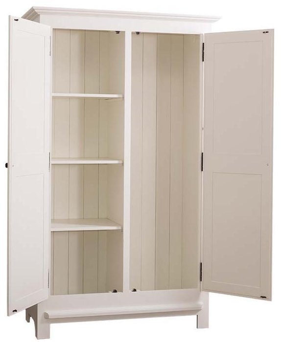 Шкаф-гардероб двухдверный Брюгге белого цвета - купить Шкафы распашные по цене 205050.0
