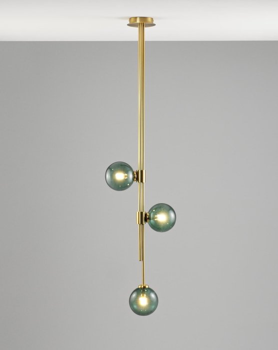 Светильник потолочный Sience с зелеными плафонами  - лучшие Подвесные светильники в INMYROOM