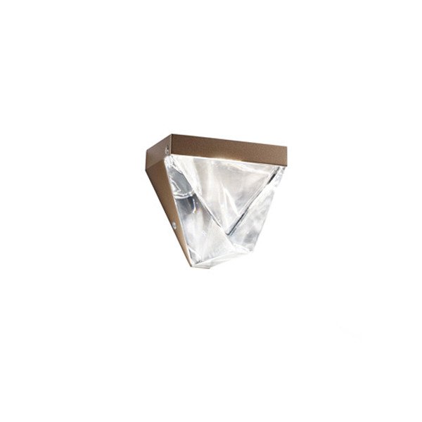 Настенный светильник Fabbian Tripla с плафоном из прозрачного хрусталя