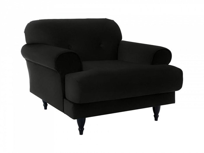 Кресло Italia черного цвета  - купить Интерьерные кресла по цене 52470.0