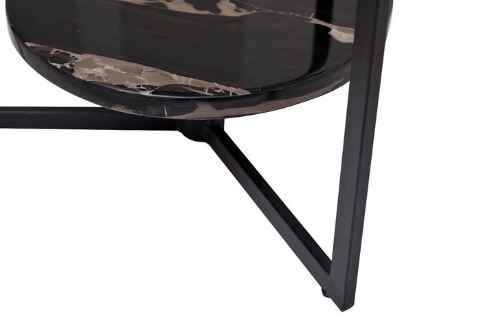 Кофейный стол со столешницей из темного стекла  - лучшие Кофейные столики в INMYROOM