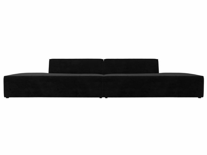 Прямой модульный диван Монс Лофт черного цвета - купить Прямые диваны по цене 56999.0