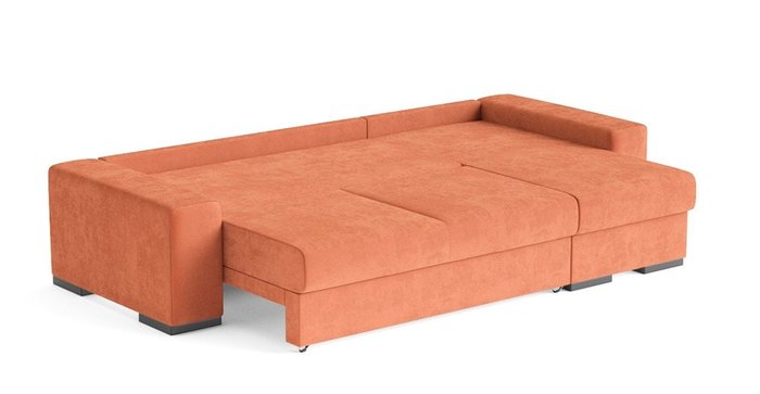 Угловой диван-кровать Матиас оранжевого цвета - лучшие Угловые диваны в INMYROOM