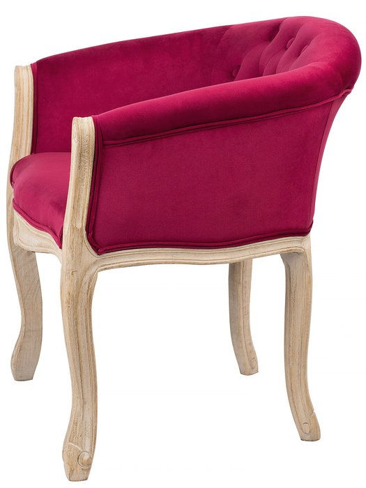 Кресло в обивке из велюра розового цвета - лучшие Интерьерные кресла в INMYROOM