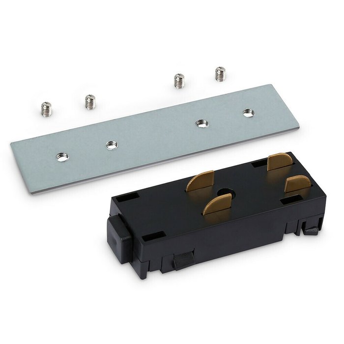 Коннектор питания прямой Ambrella Magnetic 220V GL1106 - купить Трековые светильники по цене 405.0 Коннектор питания прямой Ambrella Magnetic 220V GL1106 - купить Трековые светильники по цене 405.0