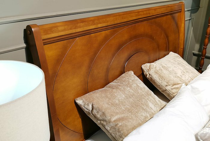 Кровать Офелия 180х200 коричневого цвета без основания - купить Кровати для спальни по цене 85770.0
